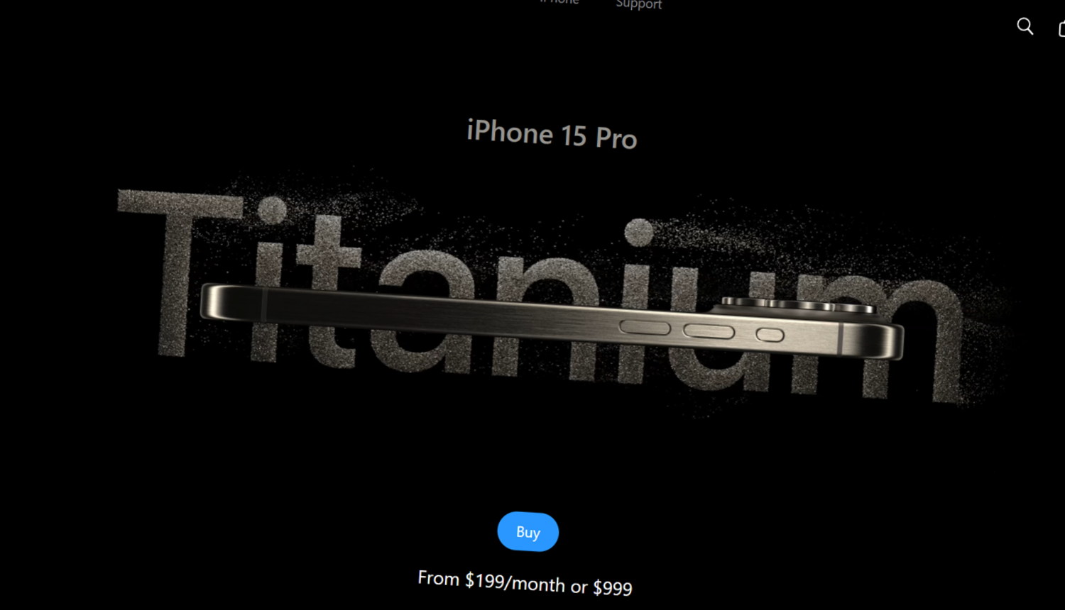 Animated Apple Iphone 3D Website